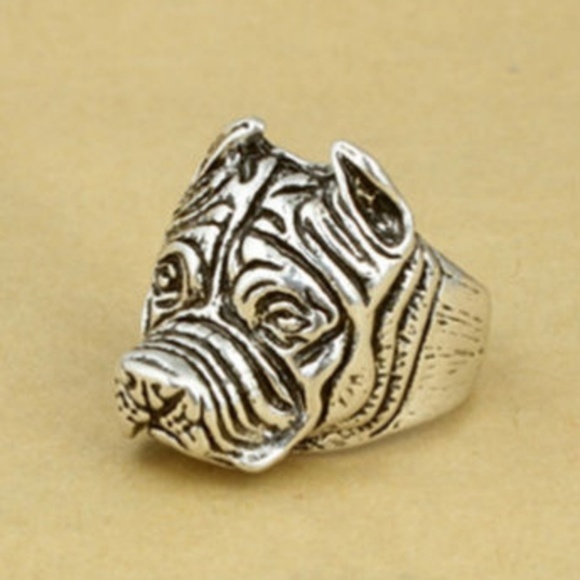 Pitbull Lover Spirit Spiritual Power Animal Ring - Picture 3 of 3